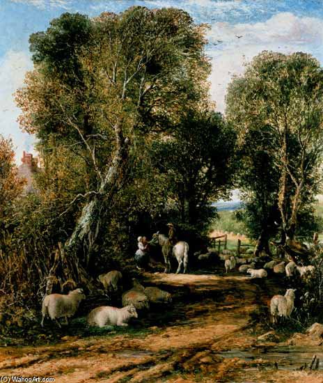 Pastoral Scene With Shee — George Vicat Cole