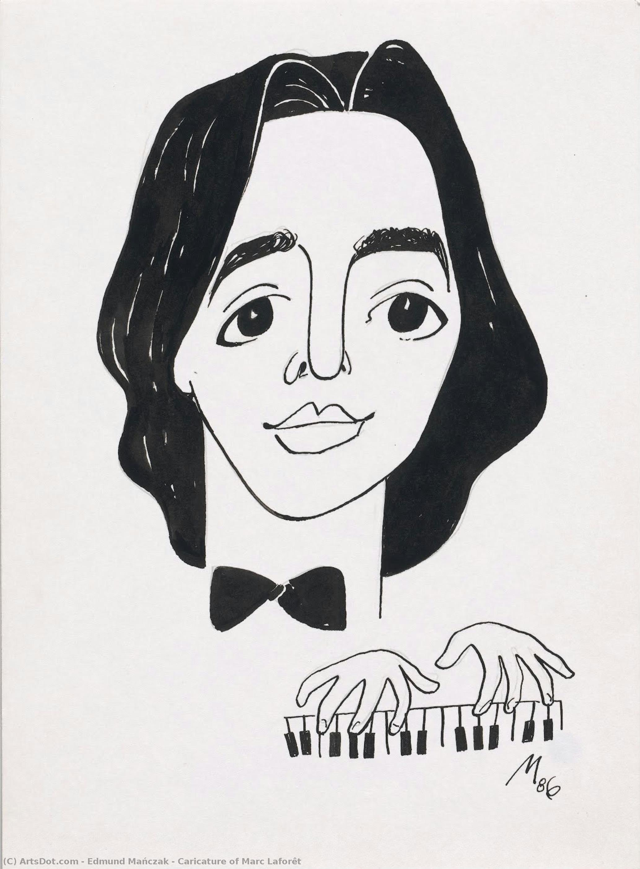 Caricature Of Marc Laforêt — Edmund Mańczak