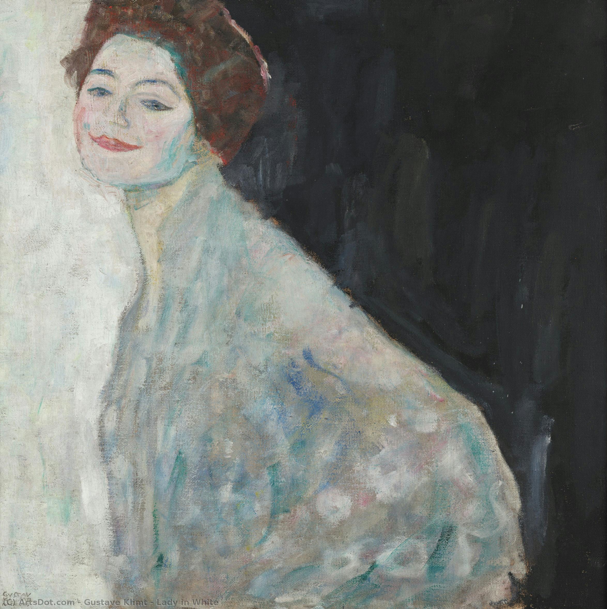 Lady In White — Густав Климт