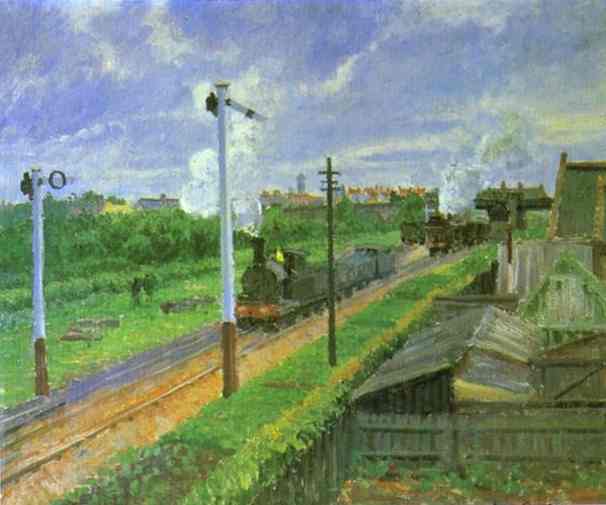 The Train, Bedford Park — Camille Pissarro