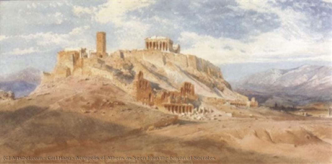 Acropolis Of Athens As Seen From The Prison Of Socrates — Carl Haag