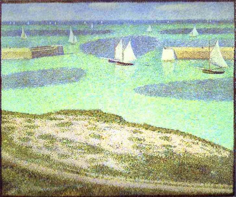 Fishing Fleet At Port-en-bessin — Georges Seurat