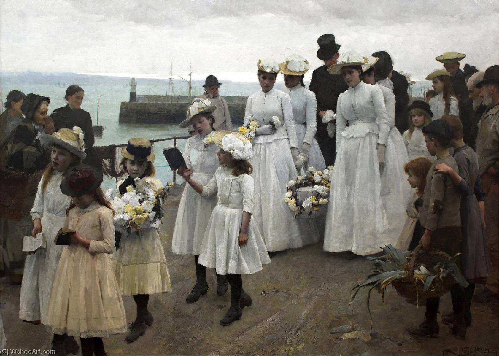 For Of Such Is The Kingdom Of Heaven — Frank Bramley