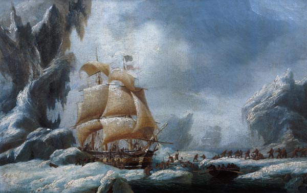 He Ship Of Jules Dumont D'urville Stuck In An Ice Floe In Antarctica — Ambroise Louis Garneray