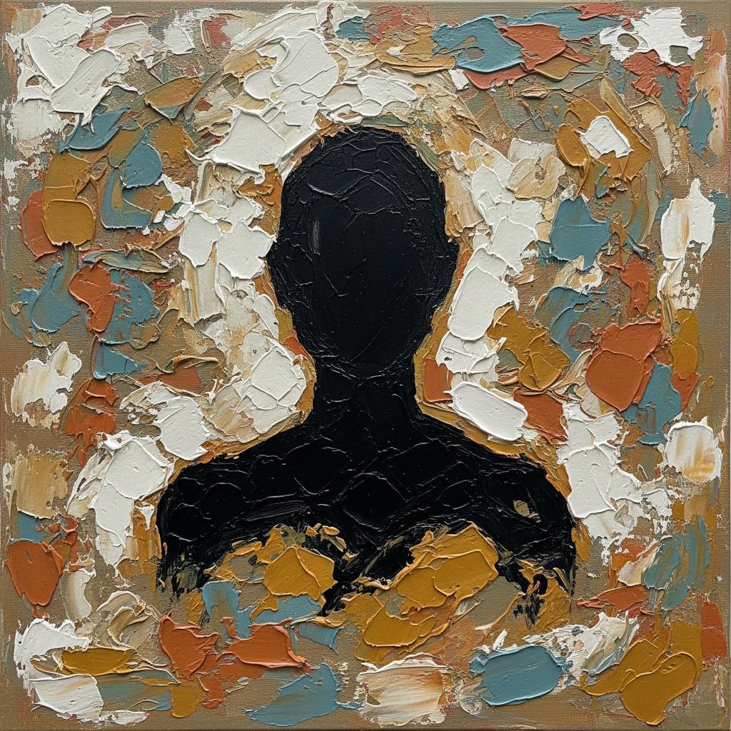 Ethereal Void Amidst The Chaotic Echoes Of Earth And Ochre Impasto — Christian Noiret