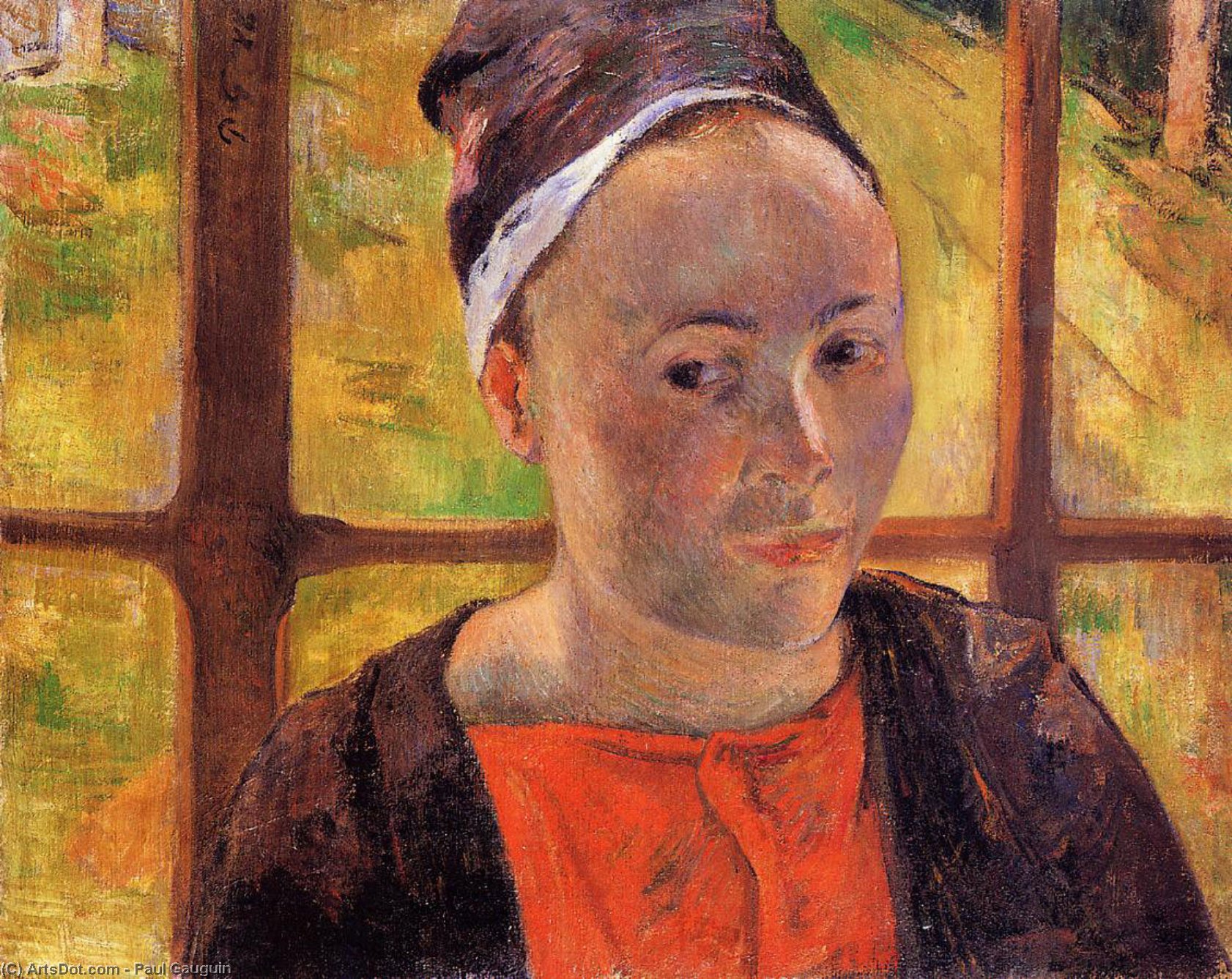 Porträt Einer Frau (marie Lagadu) — Eugène Henri Paul Gauguin