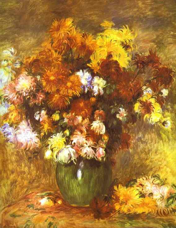 Bouquet Of Chrysanthemums — Pjer Ogist Renoar