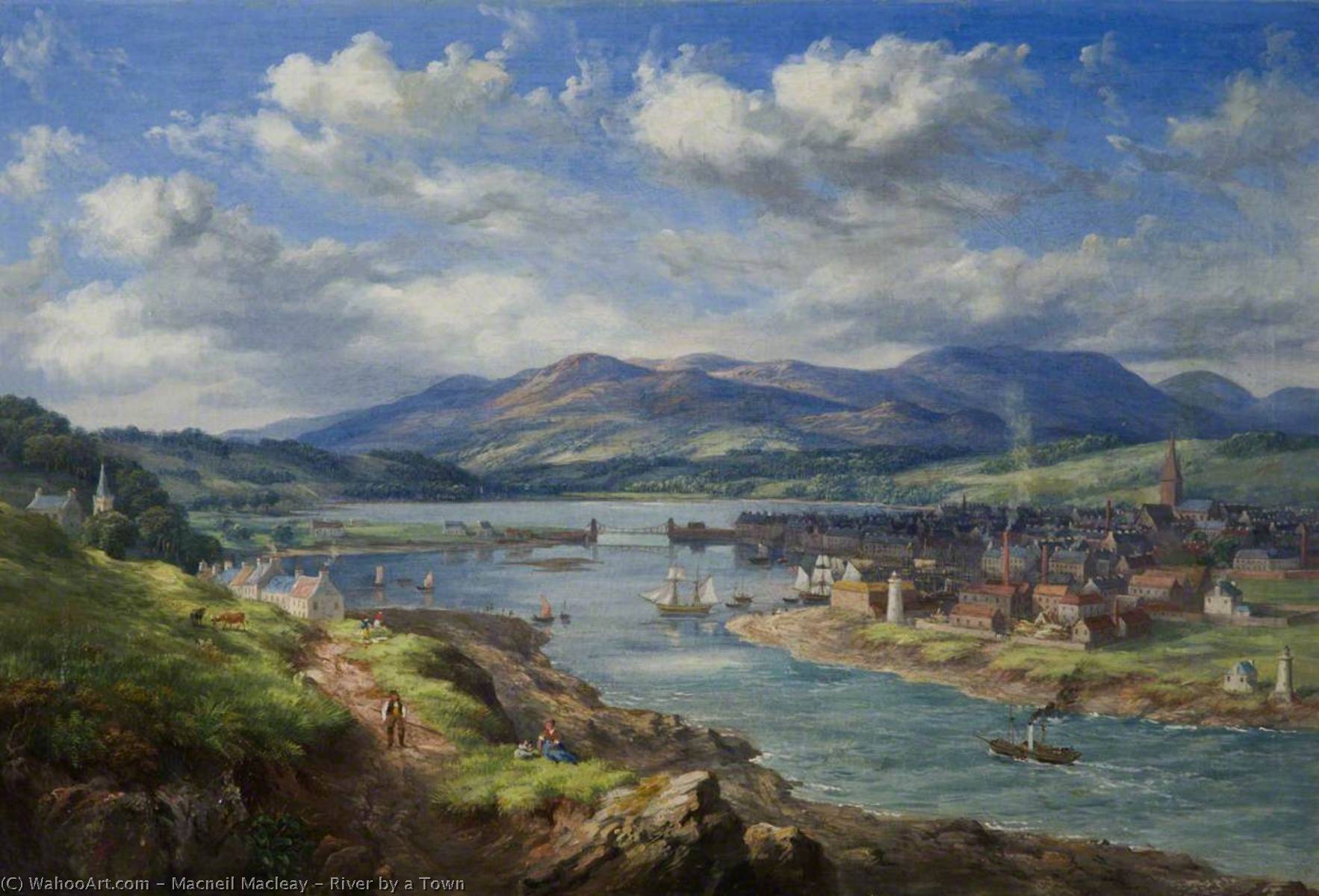 River By A Town — Macneil Macleay