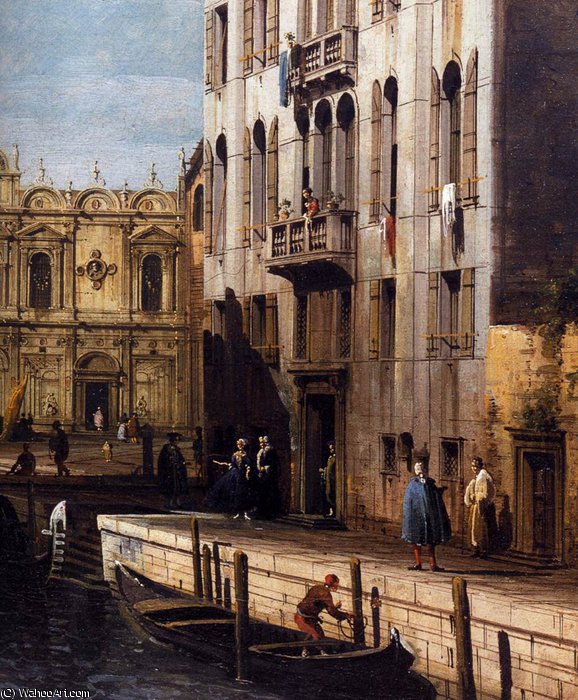 Italy - Rio Dei Mendicanti With The Scuola Di San Marco (detail) — Bernardo Beloto