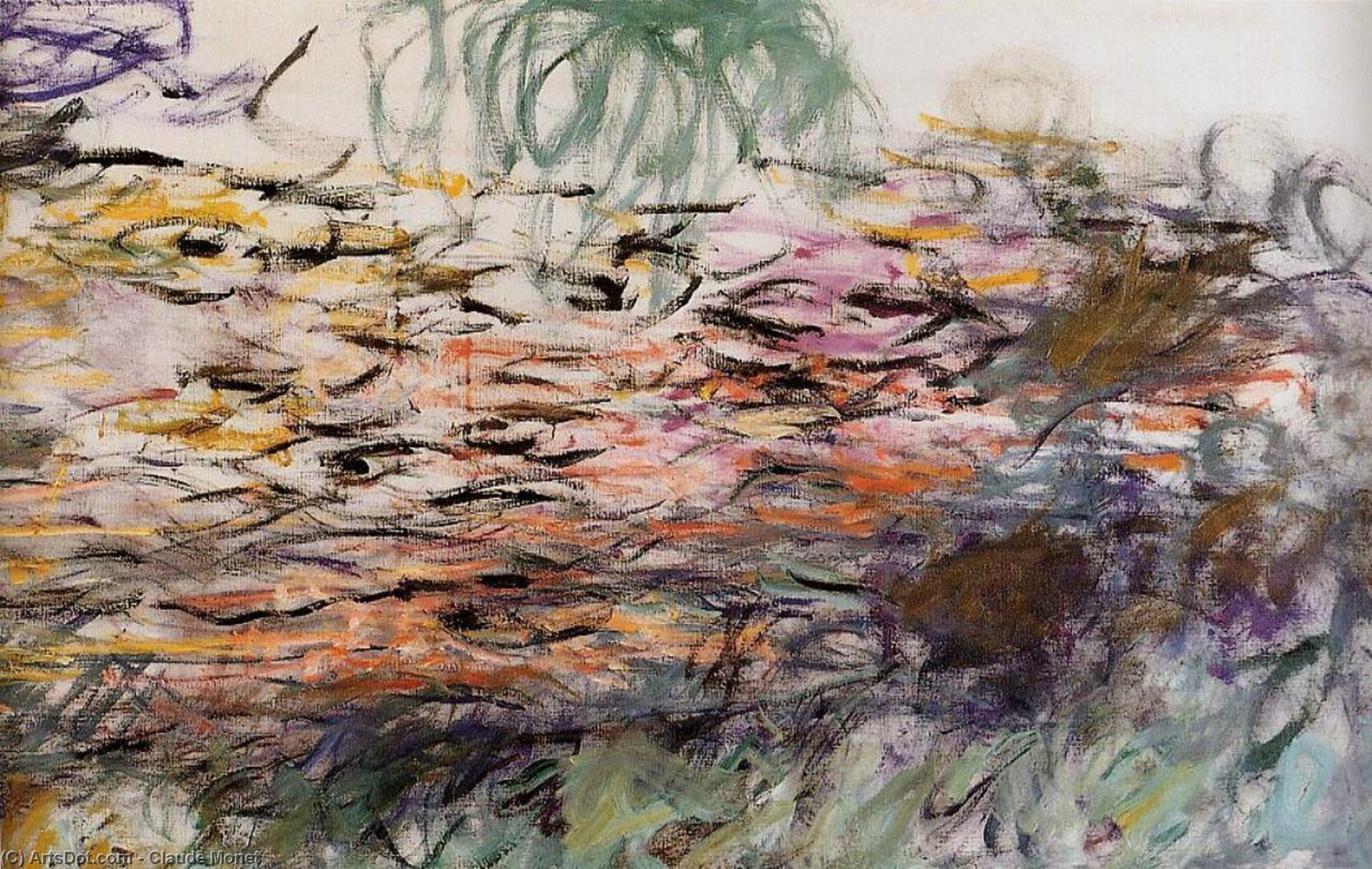 Water-lilies (right Half) — Claude Monet