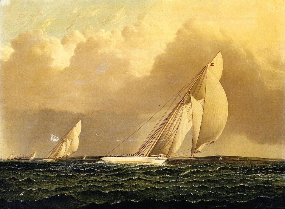 Yacht Race In New York Harbor — James Edward Buttersworth