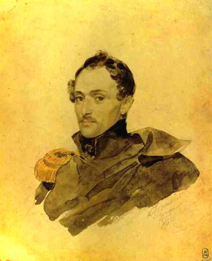 Portrait Of Captain A. M. Kostinich — Karl Pavlovich Brulloff