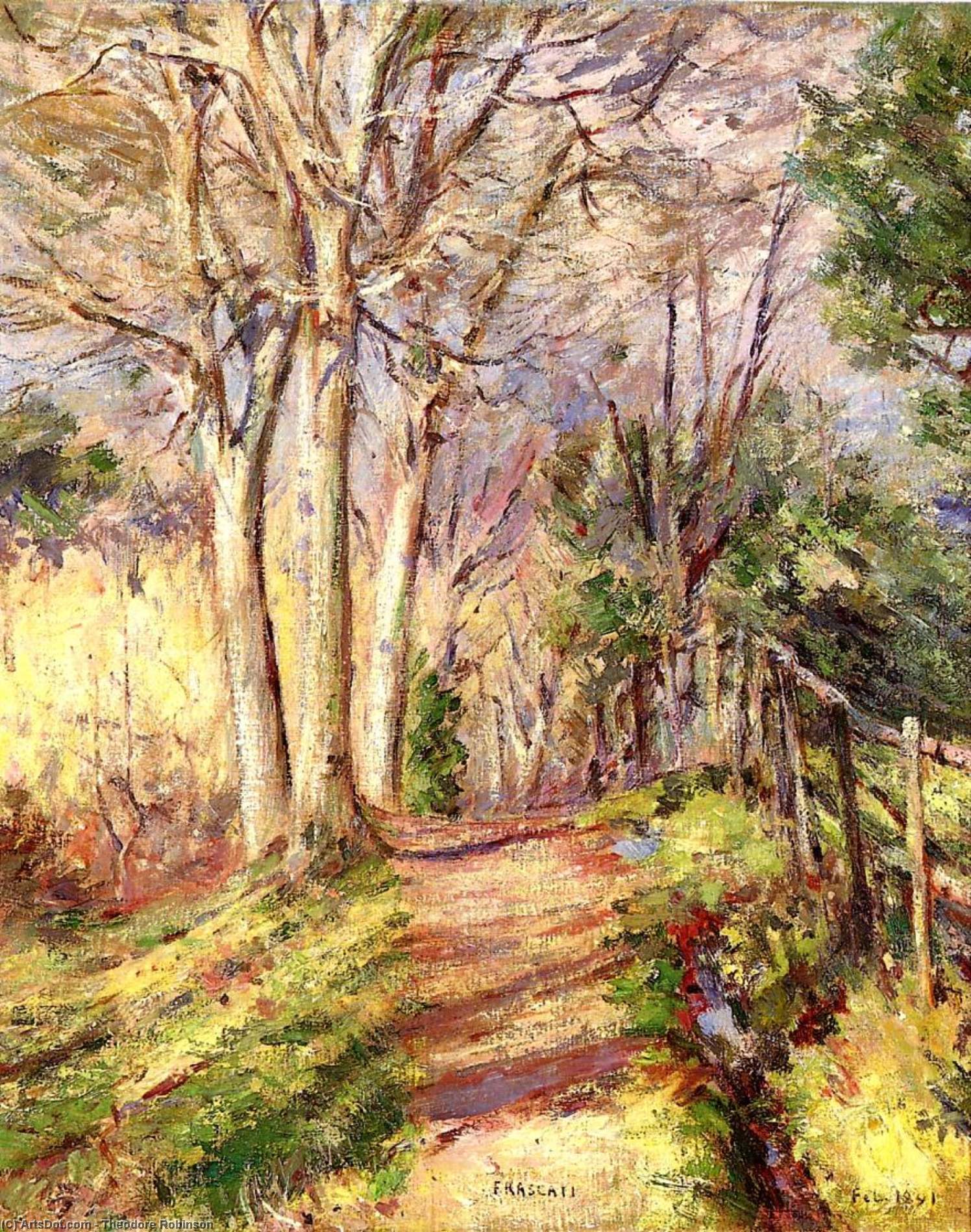 Path In Frascati — Theodore Robinson
