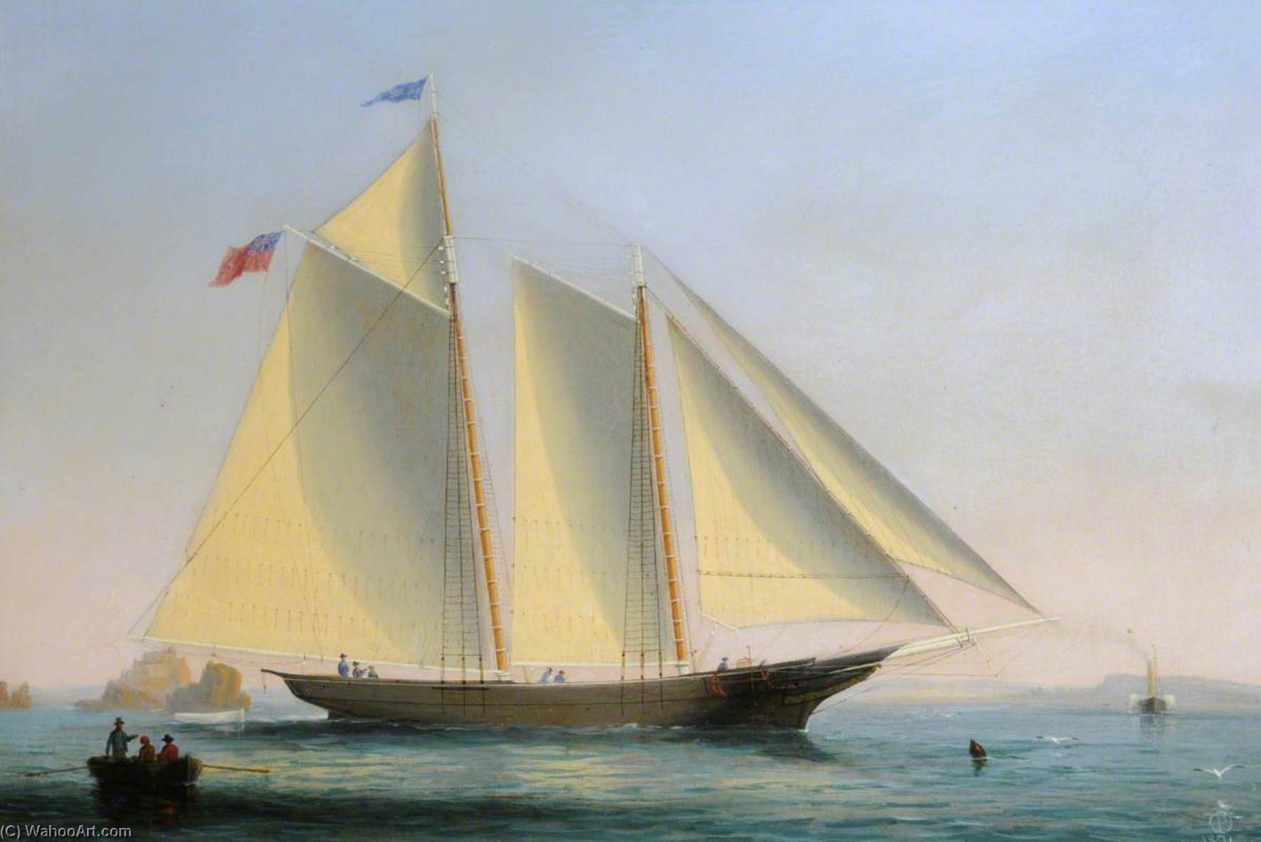 The Yacht 'northern' Off Elizabeth Castle — Philip John Ouless