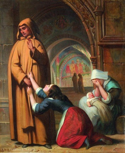 The Entreaty — Achille Jacques Jean Marie Devéria