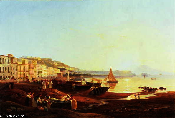 Mergellina Harbour — Carl Wilhelm Goetzloff