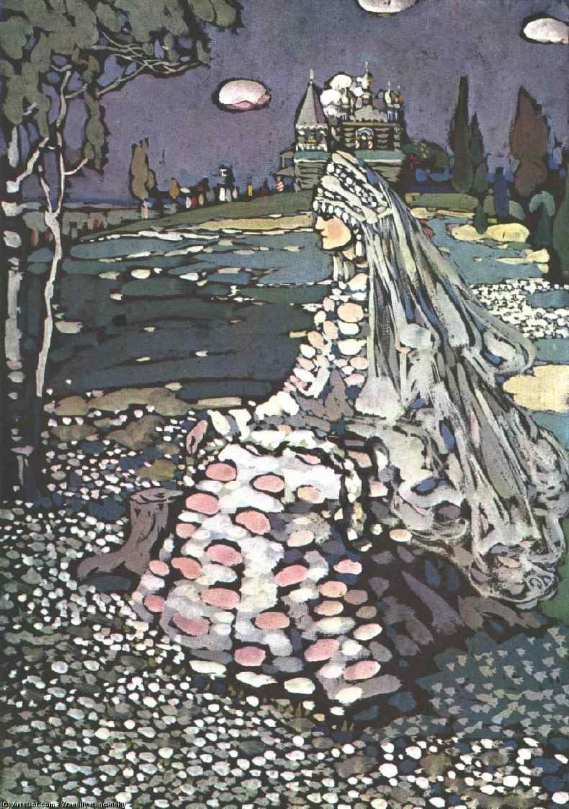Russische Schönheit In Landschaft — Wassily Wassilyevich Kandinsky