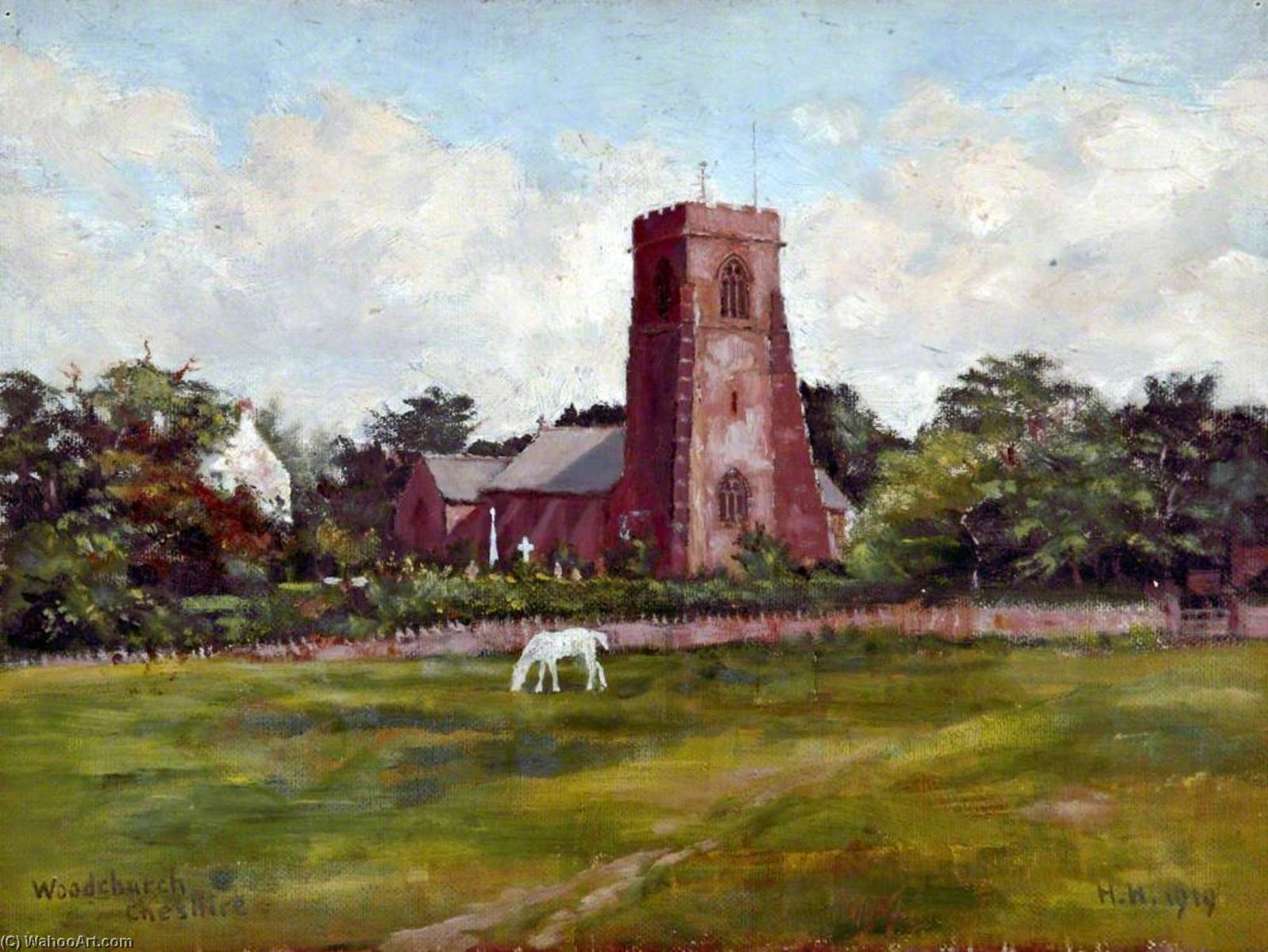 Woodchurch Parish Church, Wirral, 1919 — Harold Hopps