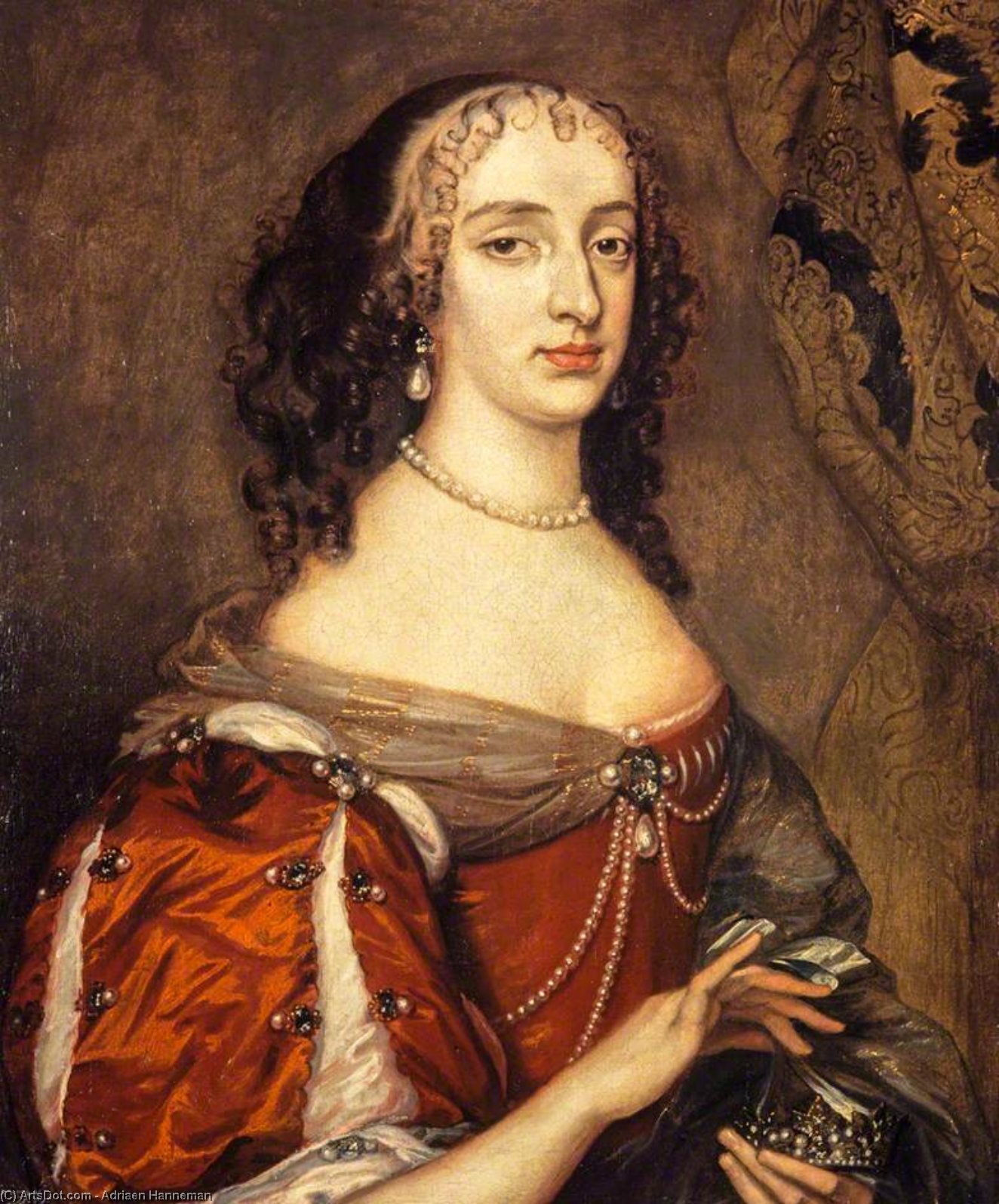 Princess Mary, Eldest Daughter Of Charles I And Princess Of Orange — Adriaen Hanneman