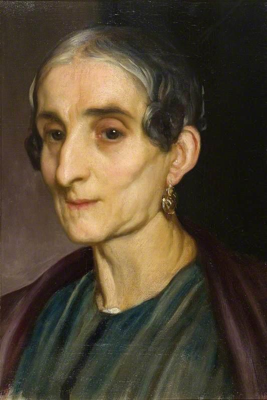 Head Of An Old Italian Woman — Sir Frederic Lord Leighton