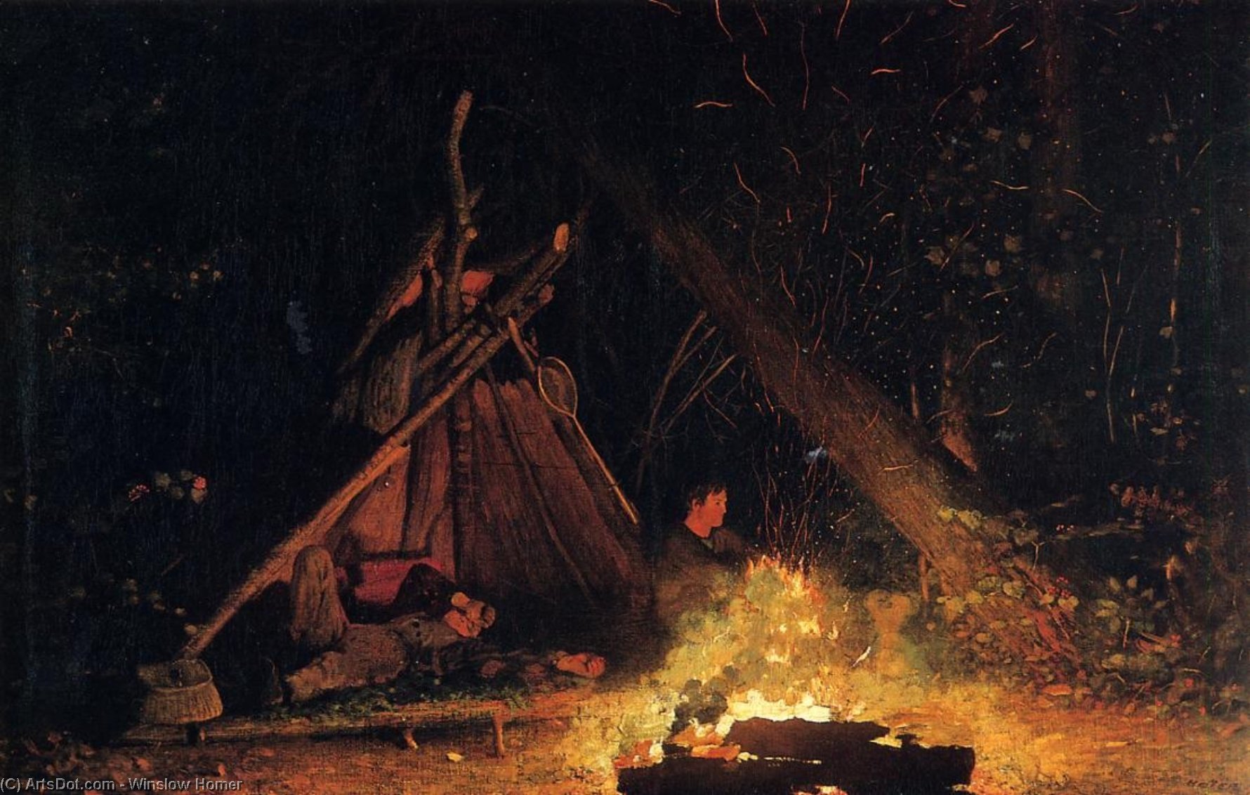 Camp Feuer — Winslow Homer