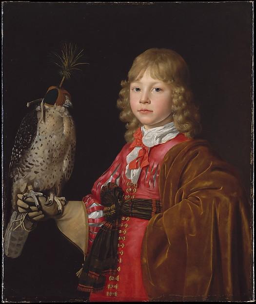 Portrait Of A Boy With A Falcon — Wallerant Vaillant