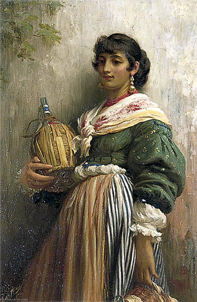 Venetian Girl With A Flask — Samuel Luke Fildes