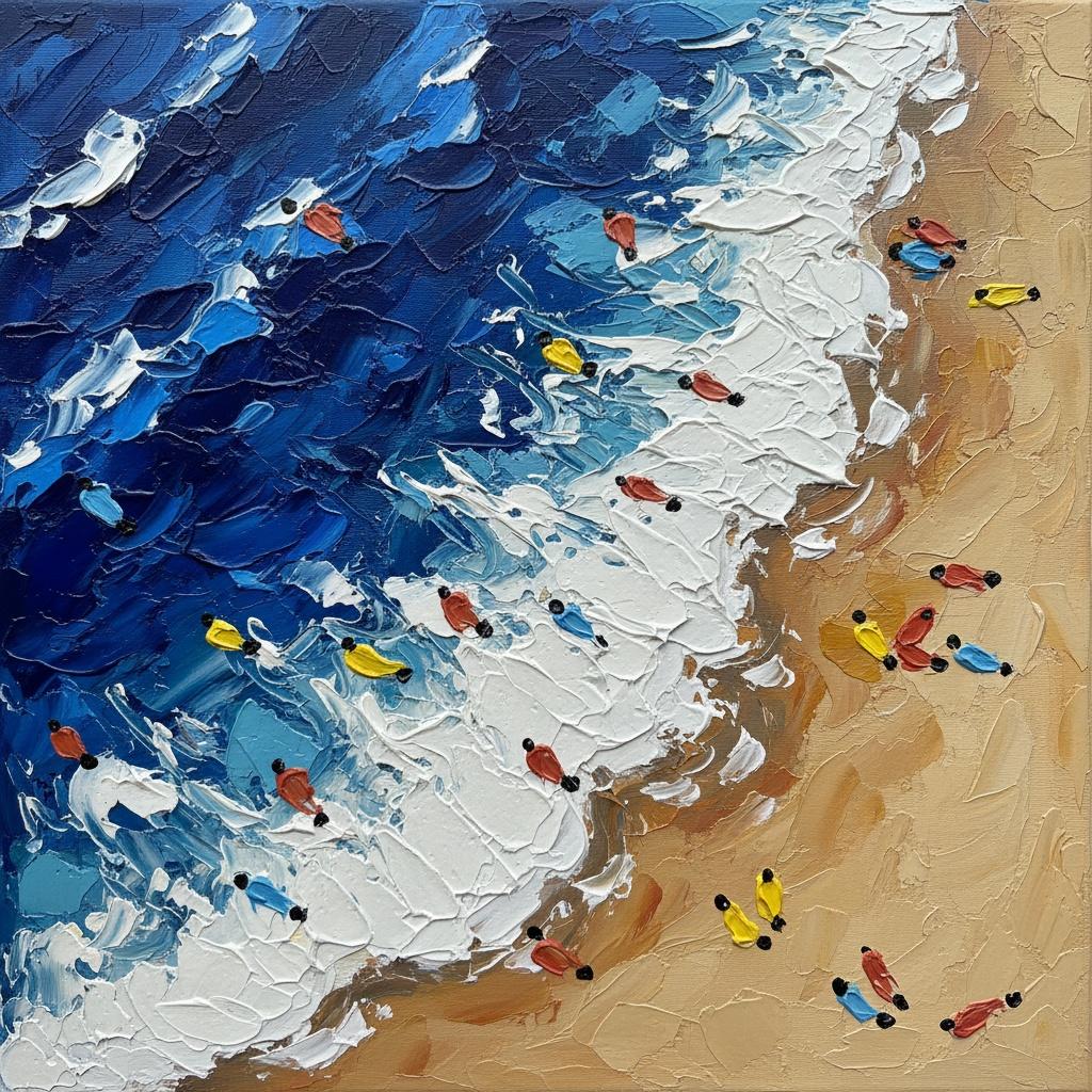 Crestas Turbulentas Y Costas De Ocre: Un Estudio Monumental En Movimiento Impasto — Christian Noiret