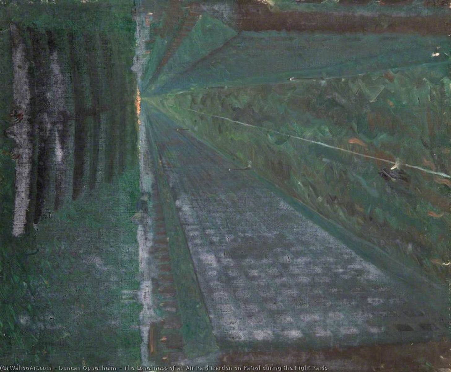The Loneliness Of An Air Raid Warden On Patrol During The Night Raids — Duncan Oppenheim