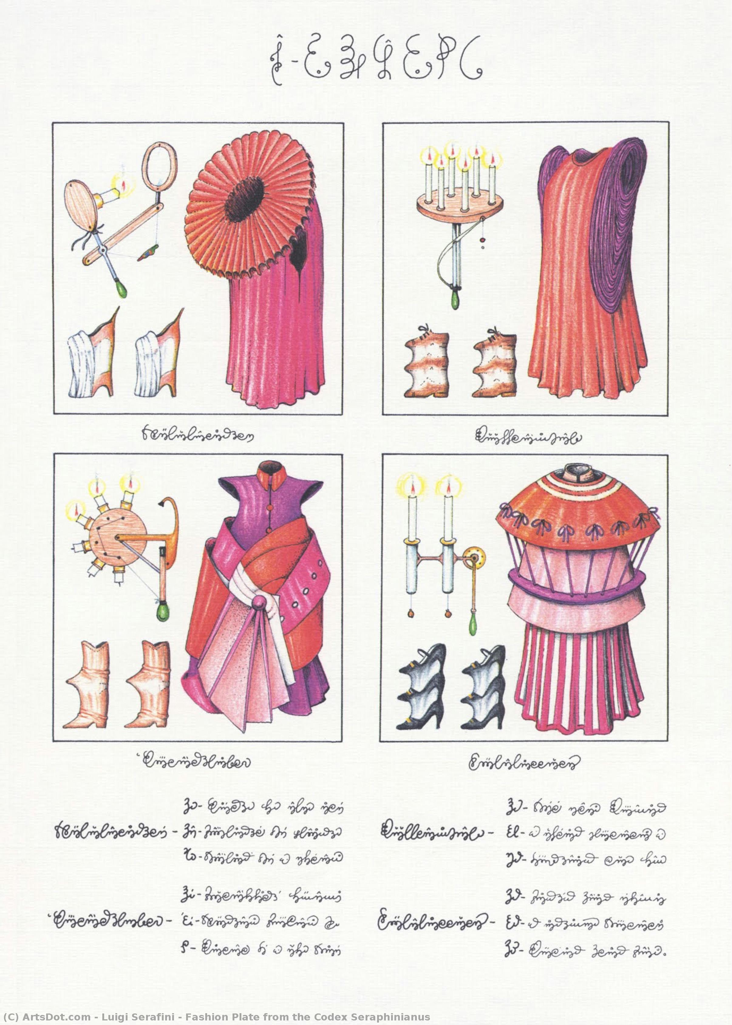 Fashion Plate From The Codex Seraphinianus — Luigi Serafini