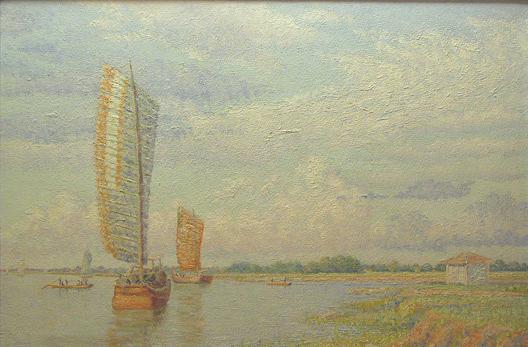 Boats, (painting) — J Stewart Carstairs
