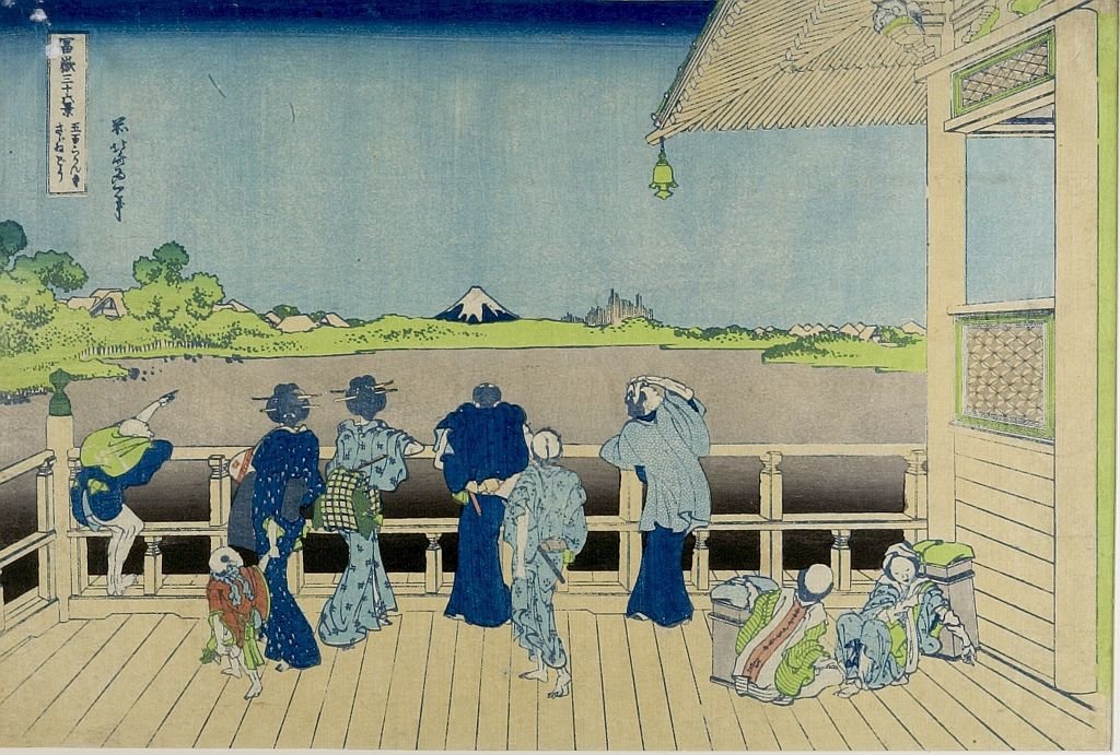 Sazai Hall Of The Five-hundred-rakan Temple In Edo — Katsushika Hokusai