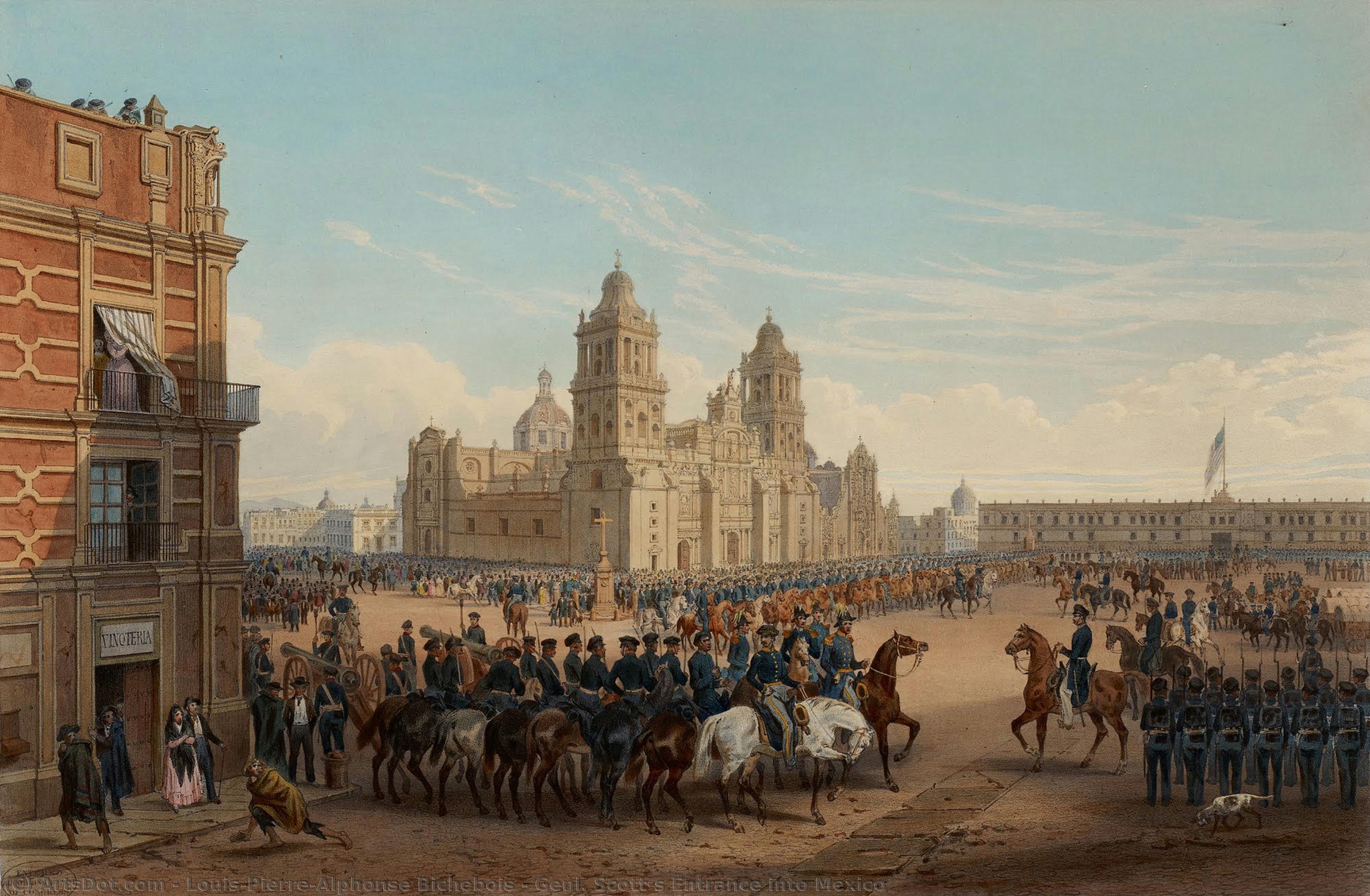 Genl. Scott’s Entrance Into Mexico — Louis-pierre-alphonse Bichebois
