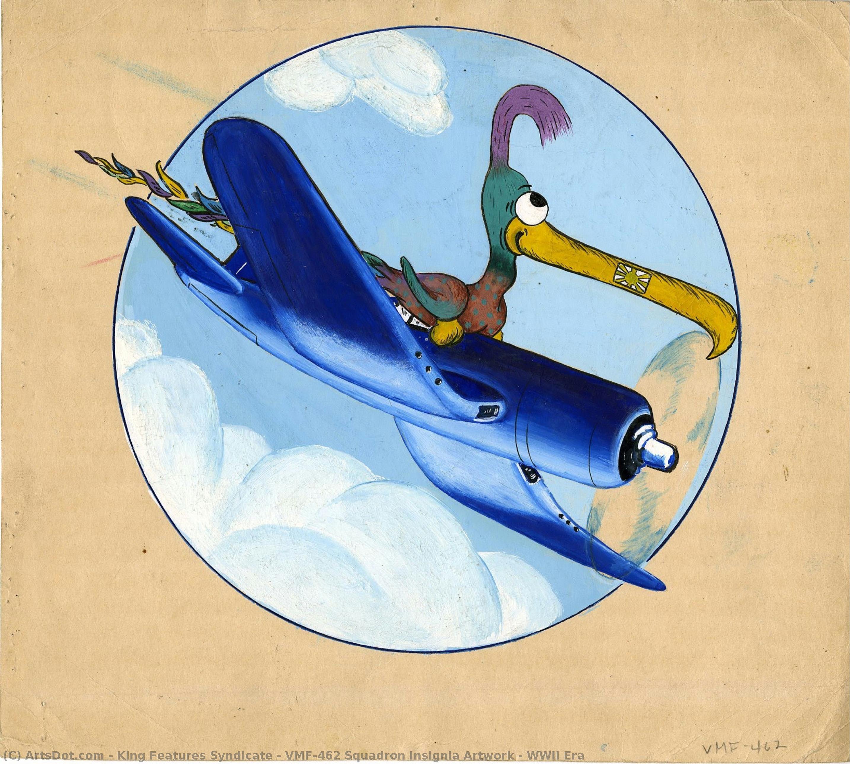 Vmf-462 Squadron Insignia Artwork - Wwii Era — King Features Syndicate