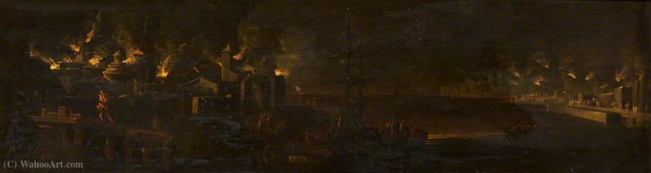 Aeneas And Anchises Fleeing The Burning Of Troy — François De Nomé