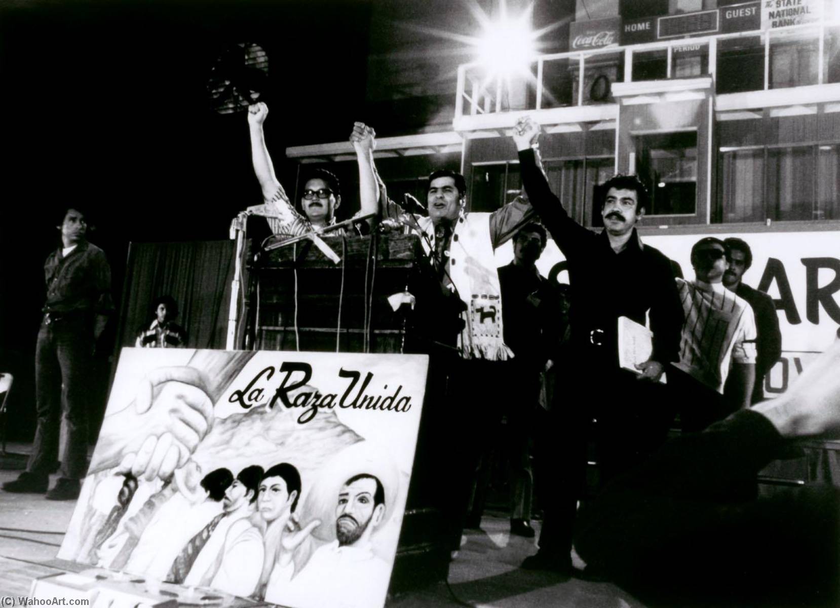 José Angel Gutiérrez, Reies López Tijerina, And Rodolfo Corky Gonzalez At The National Convention Of The Raza Unida Party — Oscar R Castillo