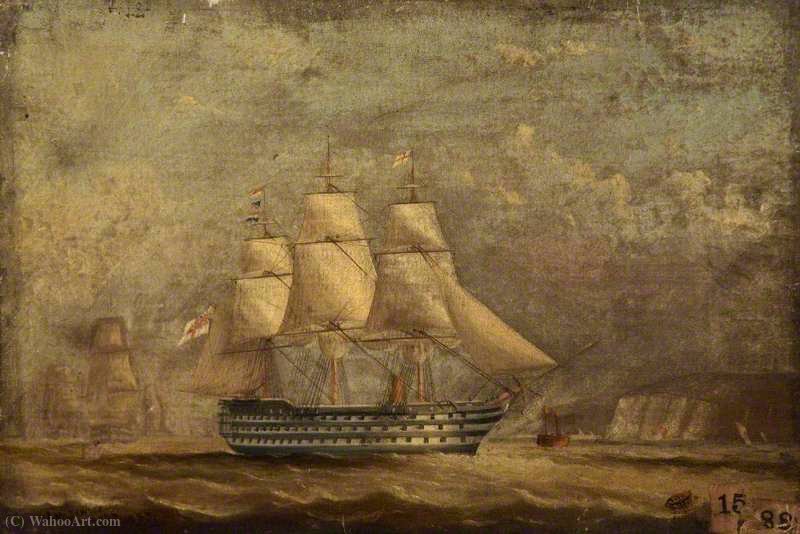 The 'duke Of Wellington' Running Into Spithead — Arthur Wellington Fowles