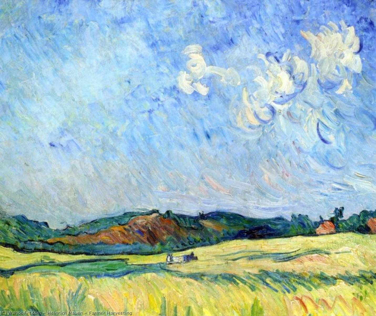 Farmer Harvesting — Heinrich Nauen