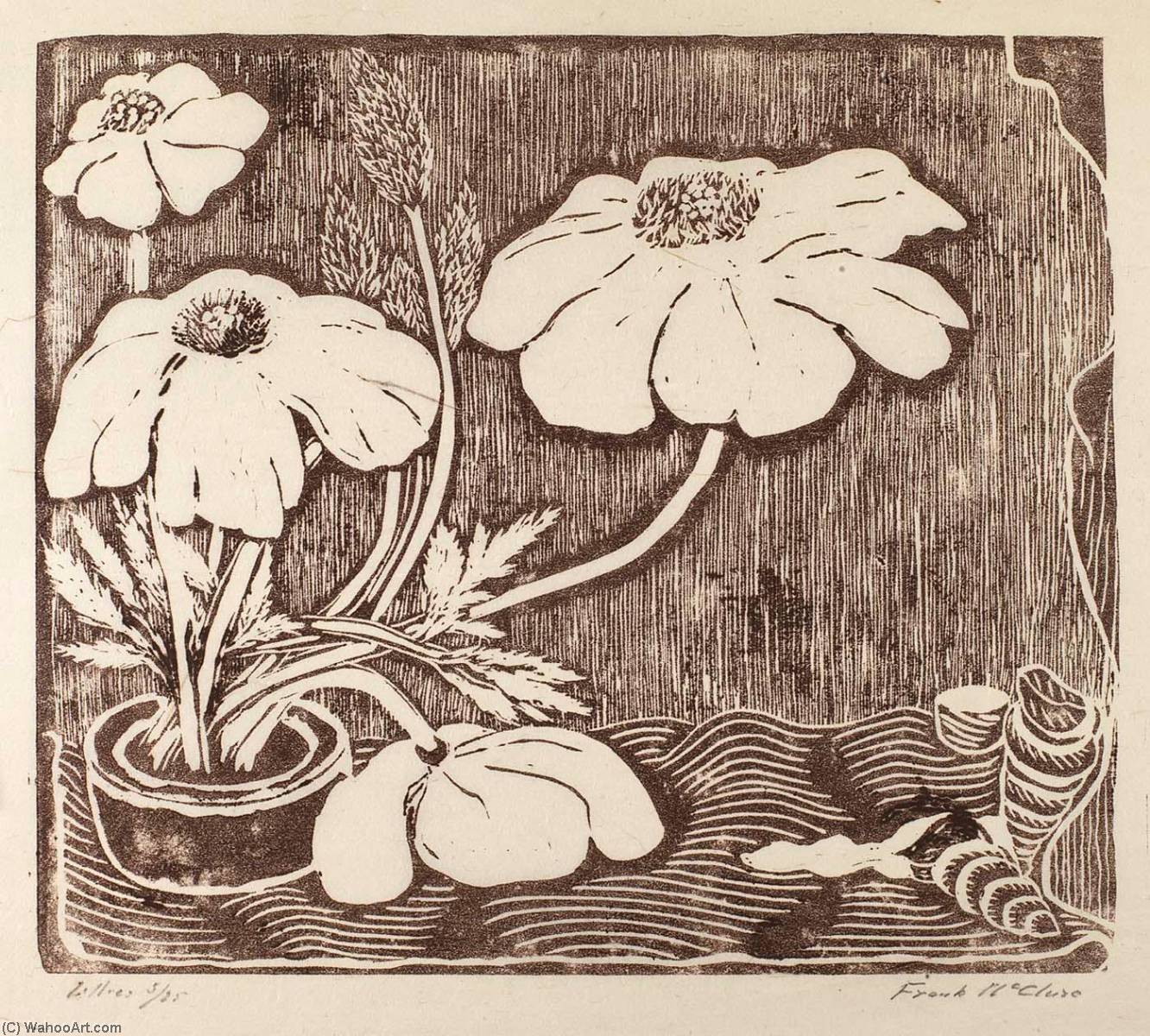 To Poppies (titled Lillies) — Frank Mcclure