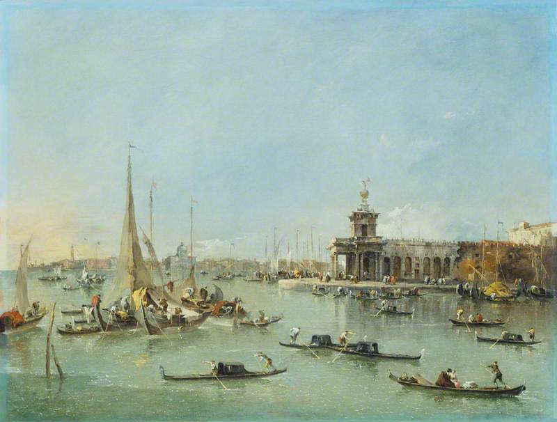 Venice The Dogana With The Giudecca — Francesco Lazzaro Guardi