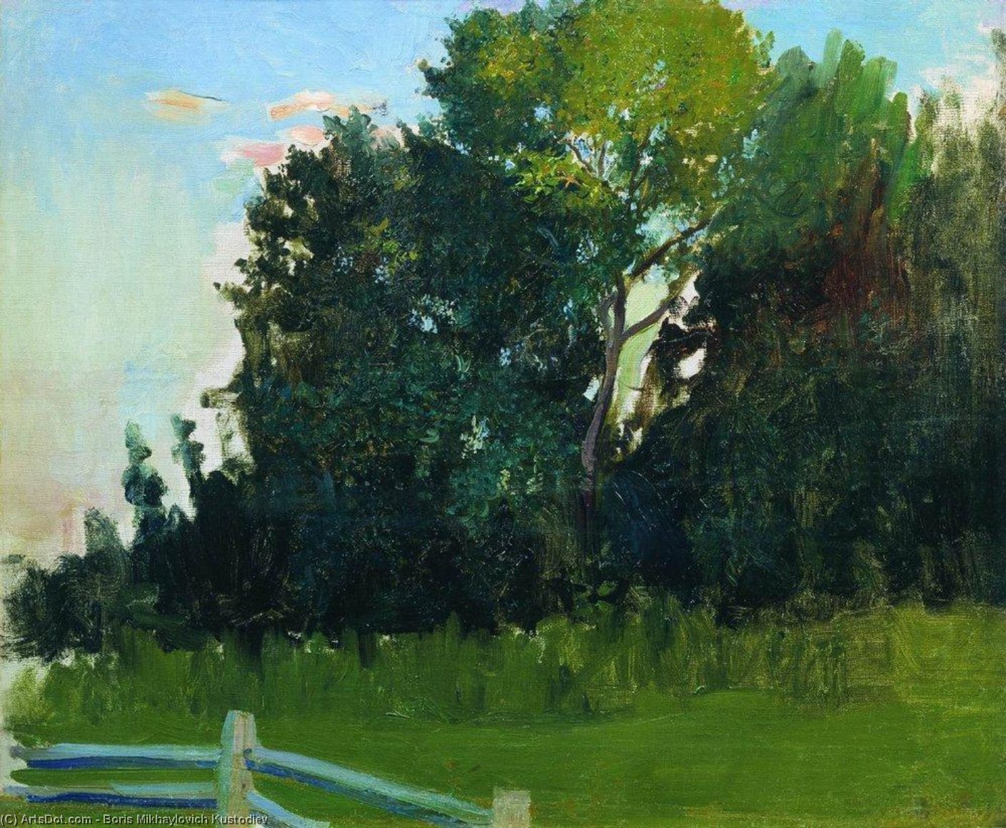 Dunka's Grove. In The Estate Of Polenovs — Boris Kustodijev