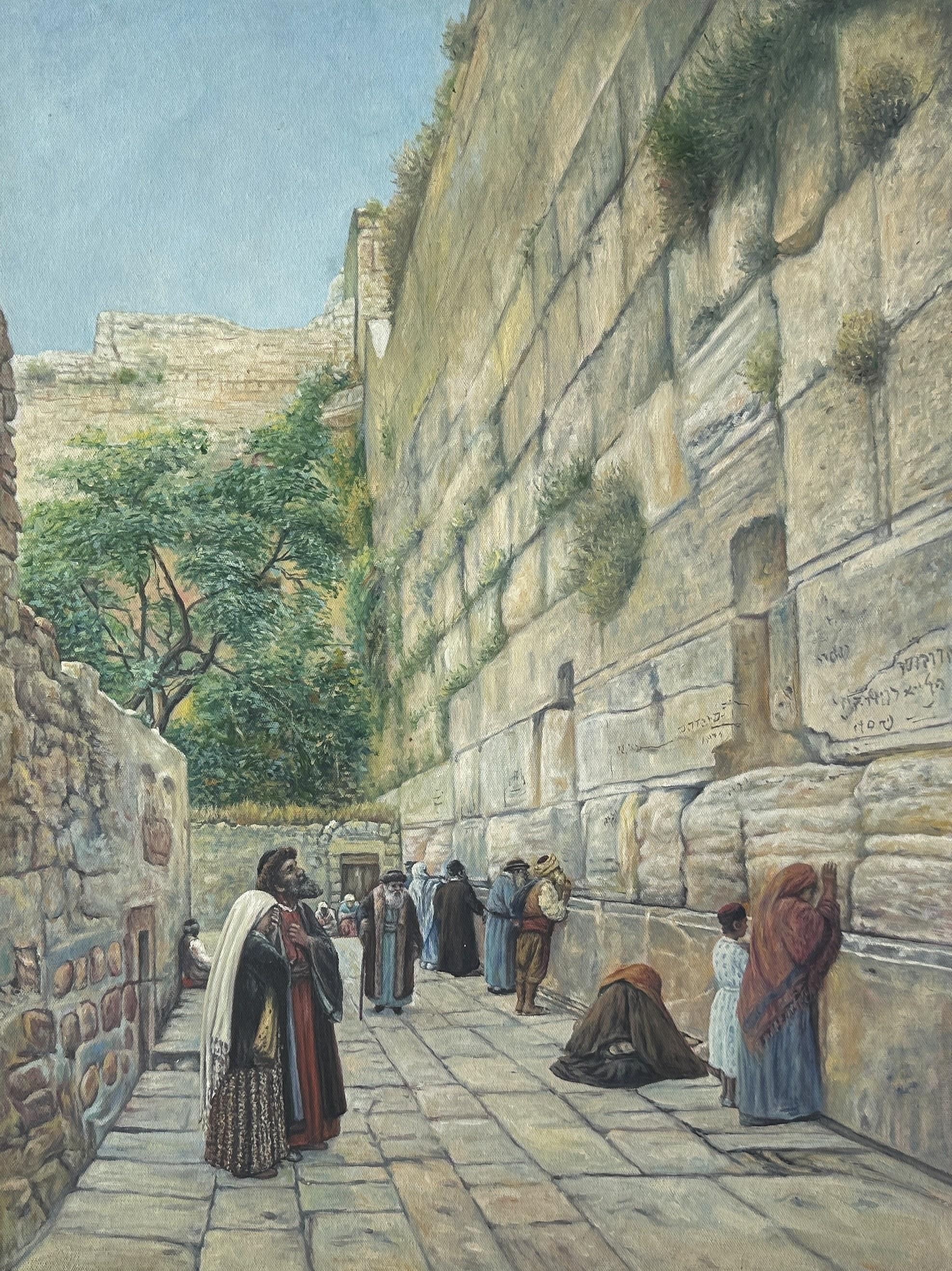 The Wailing Wall, Jerusalem - Gustav Bauernfeind — Gustav Bauernfeind