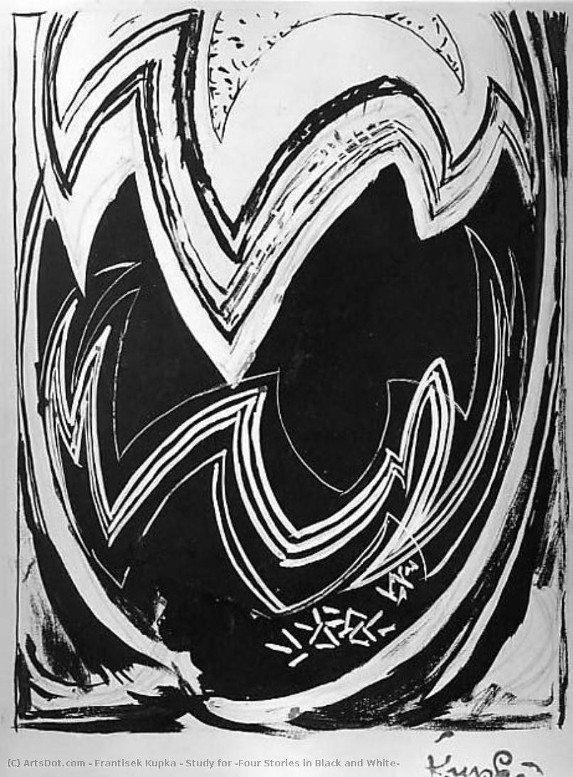 Study For "four Stories In Black And White" — František Kupka