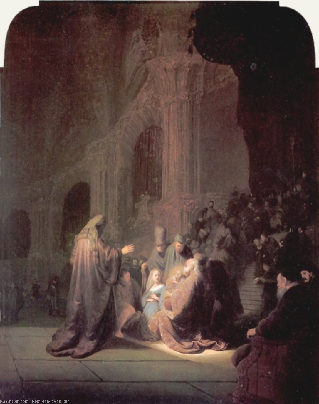 Die Darstellung Jesu Im Tempel — Rembrandt Van Rijn