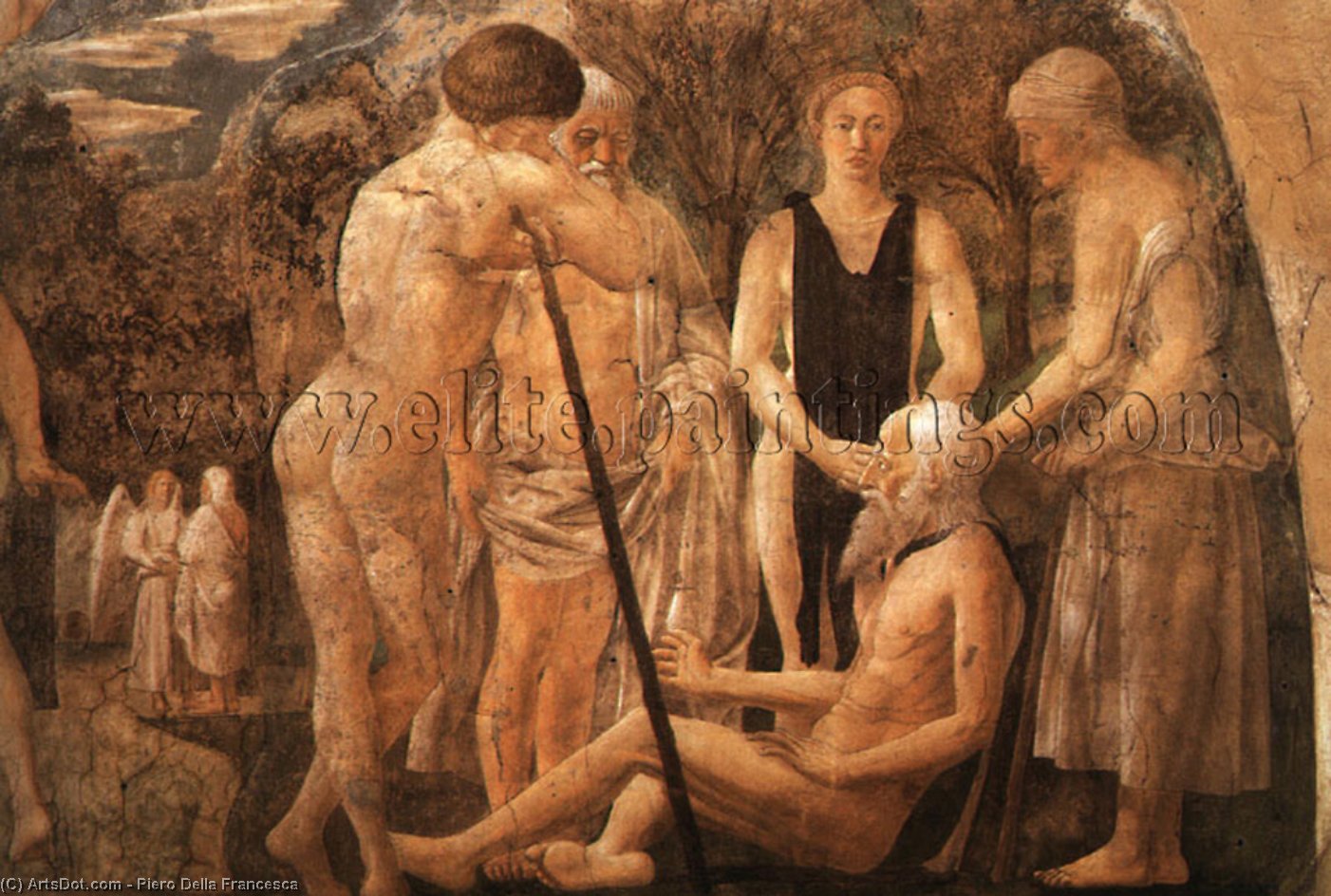 The Death Of Adam, Detail Of Adam And His Children — Пјеро Дела Франческа