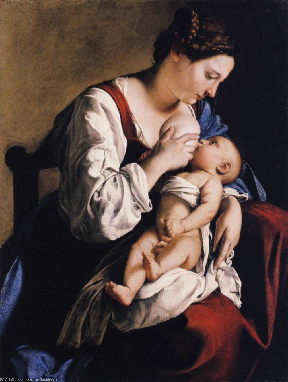 Madonna And Child — Orazio Gentileschi