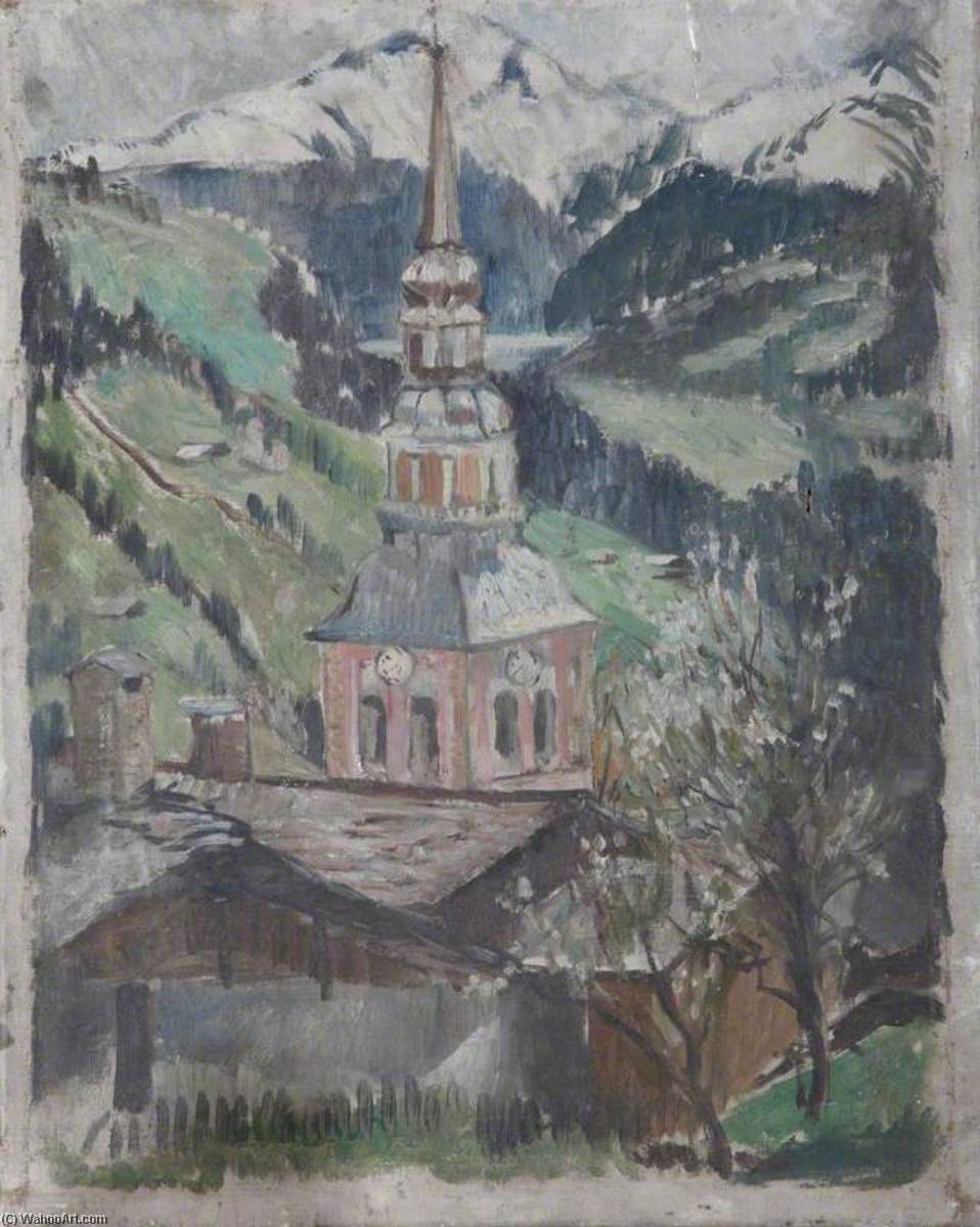 Spire Of An Abbey Church (possibly In The Black Forest) — Alan Francis Clutton Brock