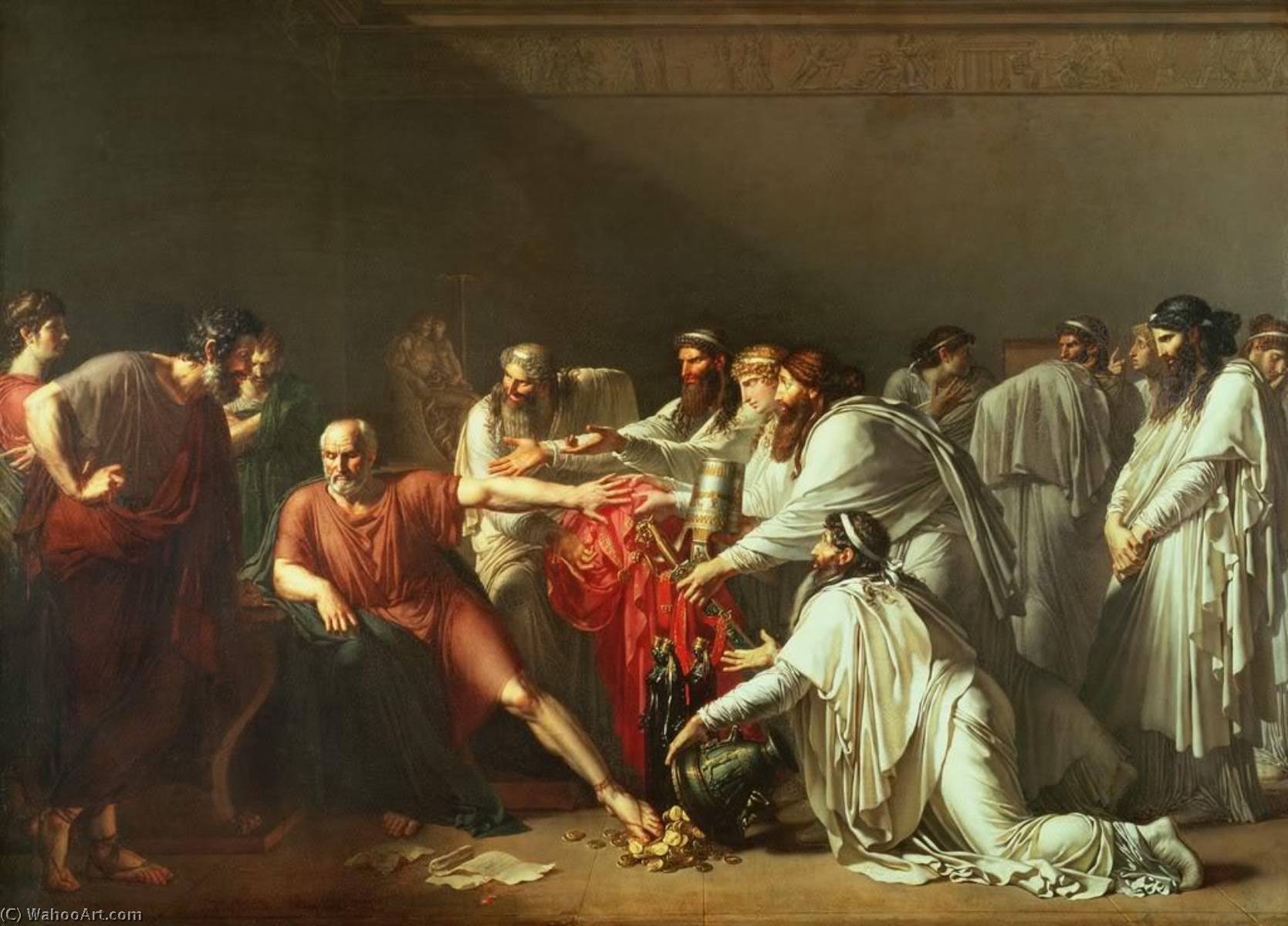 Hyppocrates Refusing The Presents Of Artaxerces — Anne-louis Girodet
