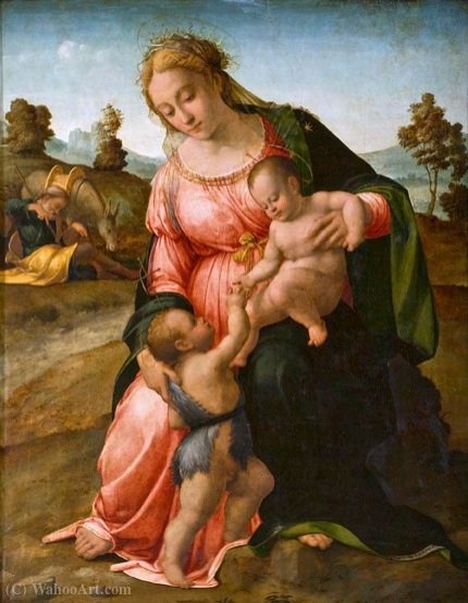Madonna And Child With St. John The Baptist (rest On The Flight Into Egypt) — Francesco Granacci