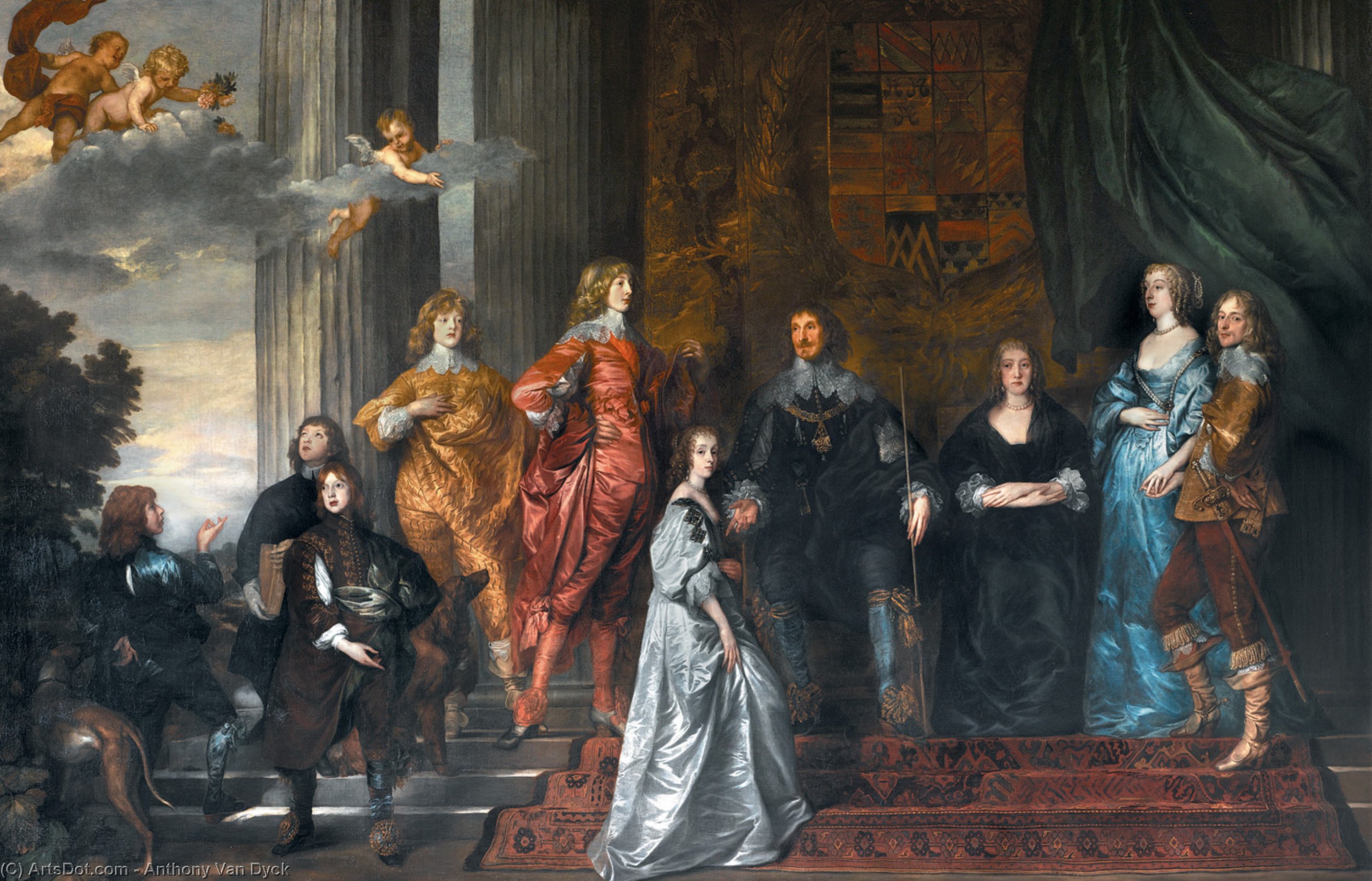 Philip, 4th Earl Of Pembroke And His Family — Sir Anthony Van Dyck